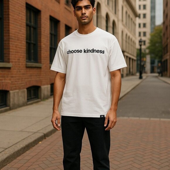 Queer Eye "Choose Kindness" White T-Shirt New With Tags Unisex L Cotton Casual G - Picture 1 of 3